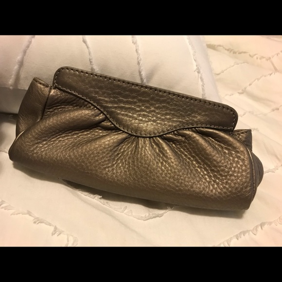 Cole Haan Pebbled Leather Make Up Bag - Picture 4 of 5